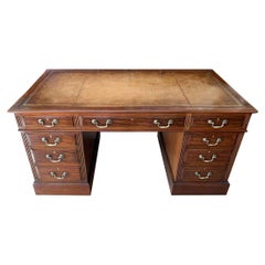 19th Century Mahogany Pedestal Desk