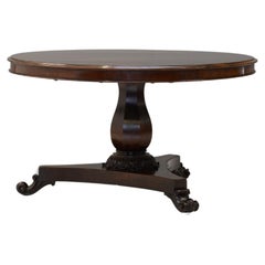 Mahagoni Pedestal Tisch 19. Jahrhundert