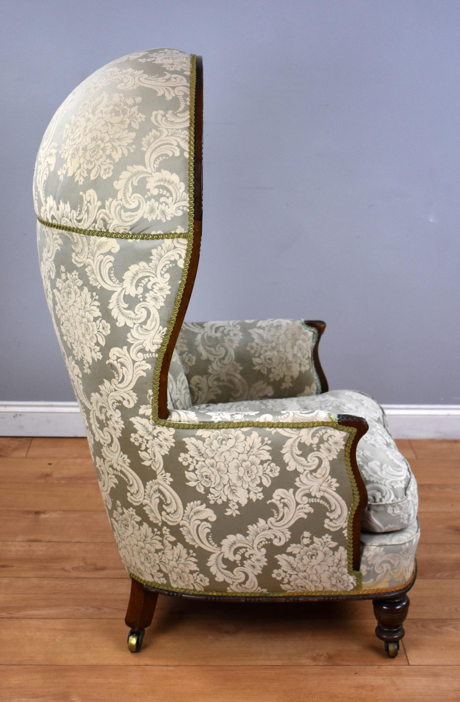 European 19th Century Mahogany Porters Chair
