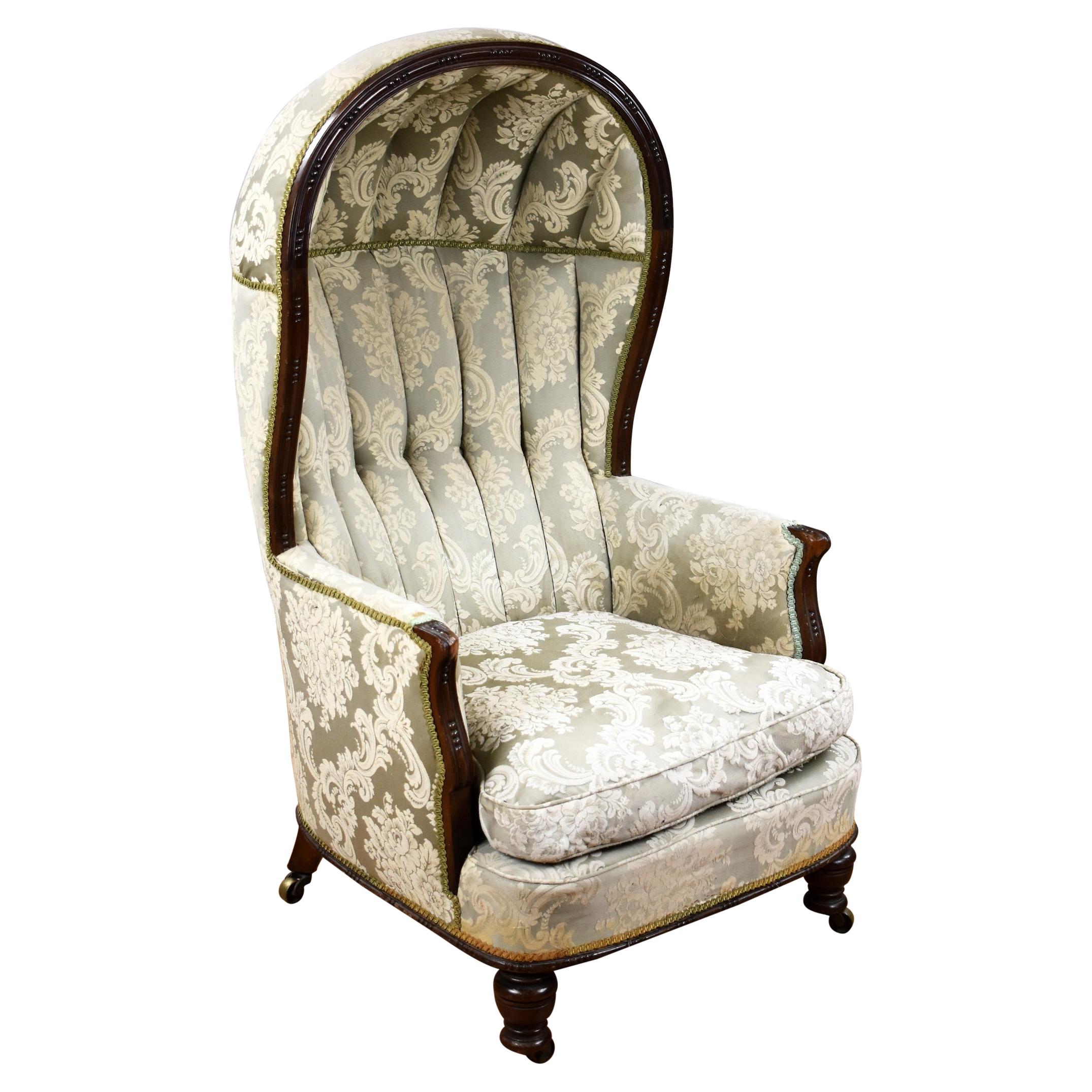 19th Century Mahogany Porters Chair