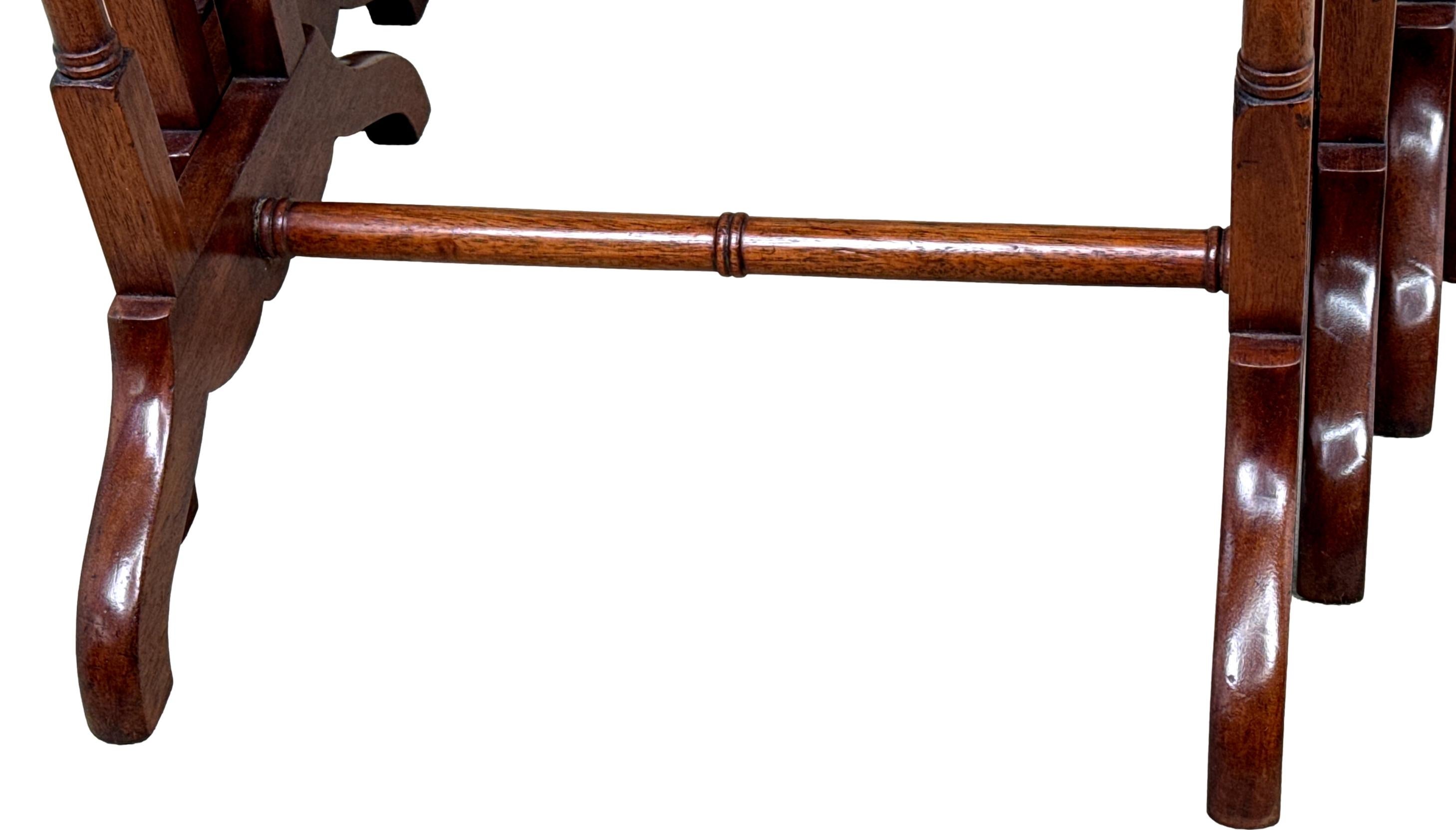 19th Century Mahogany Quartetto Nest Of Four Coffee Tables For Sale 3