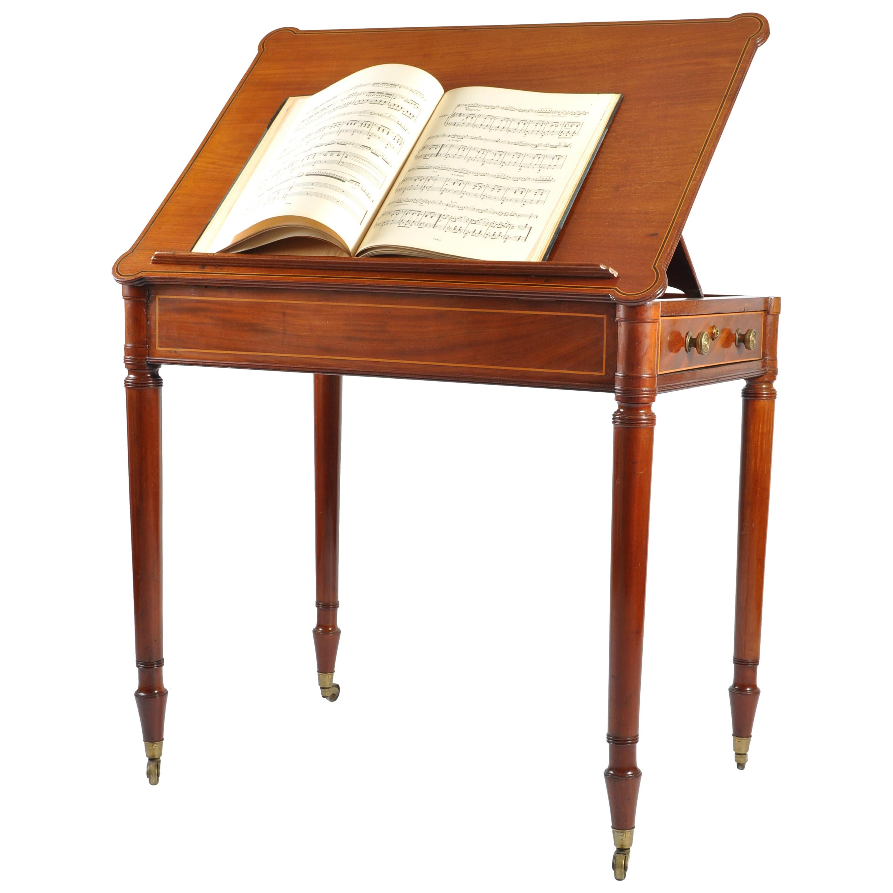 19th Century Mahogany Reading and Writing Table