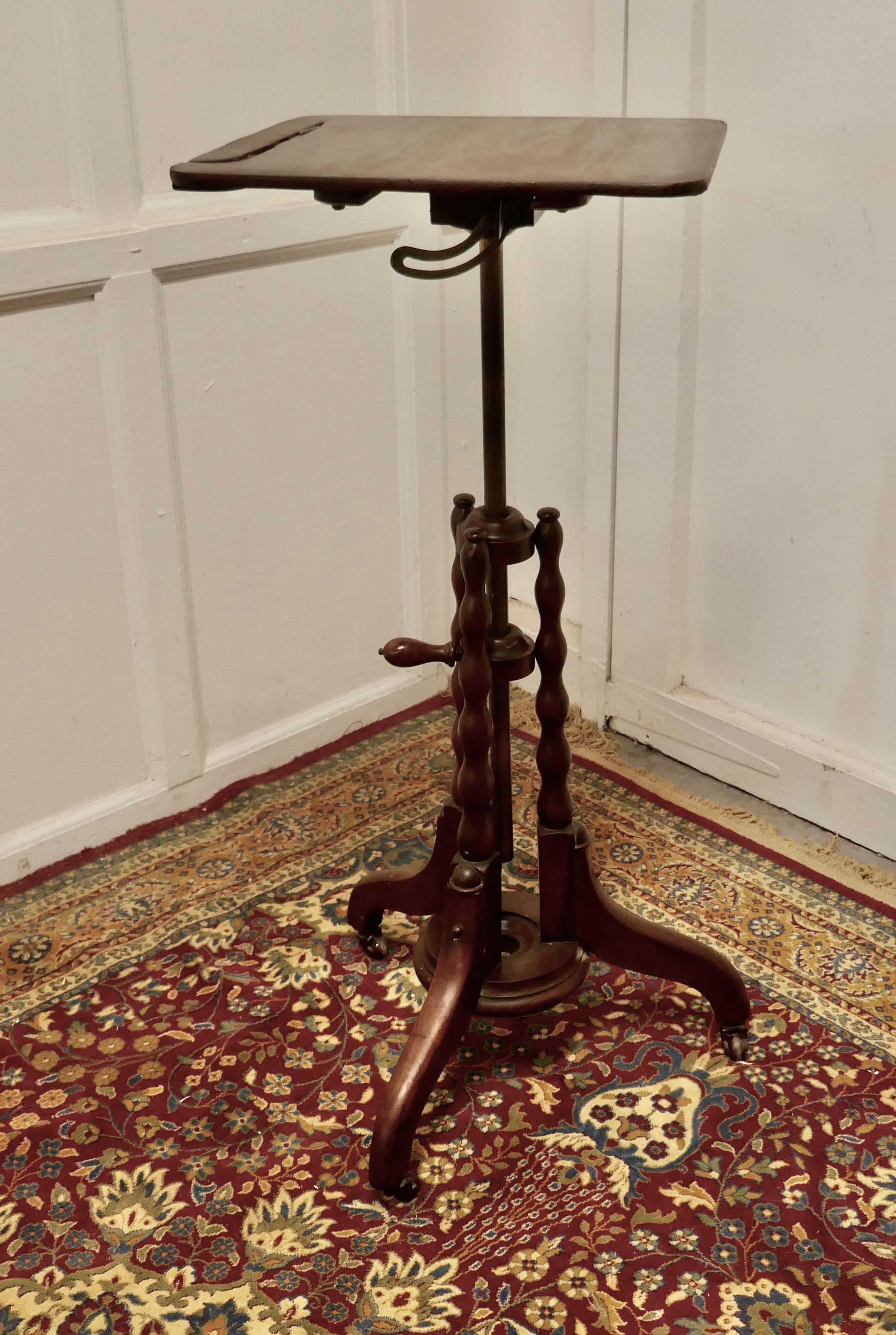 19th Century Mahogany Reading or Music Stand 3
