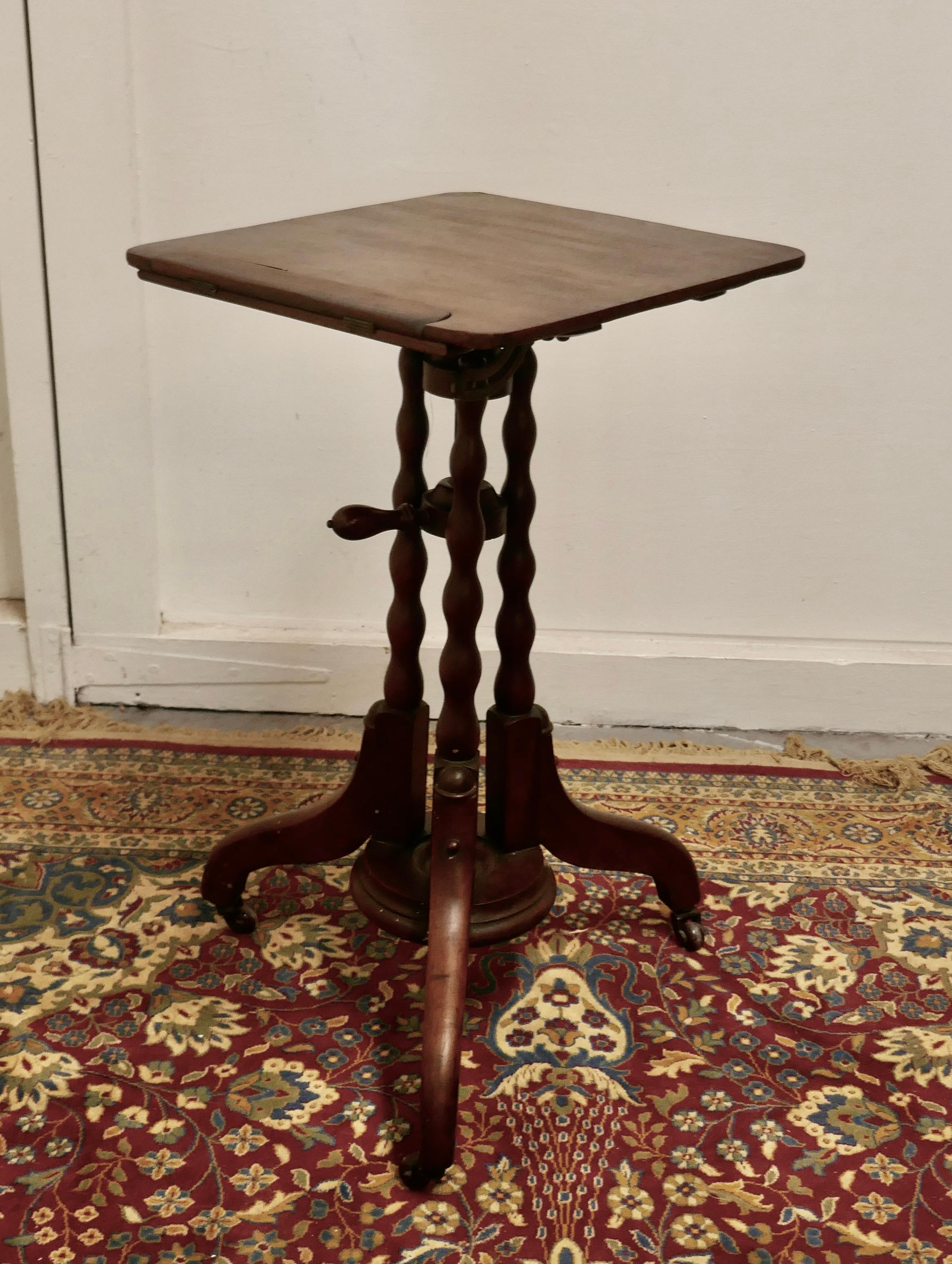 19th Century Mahogany Reading or Music Stand 4