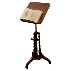 Antique 19th Century Mahogany Reading or Music Stand