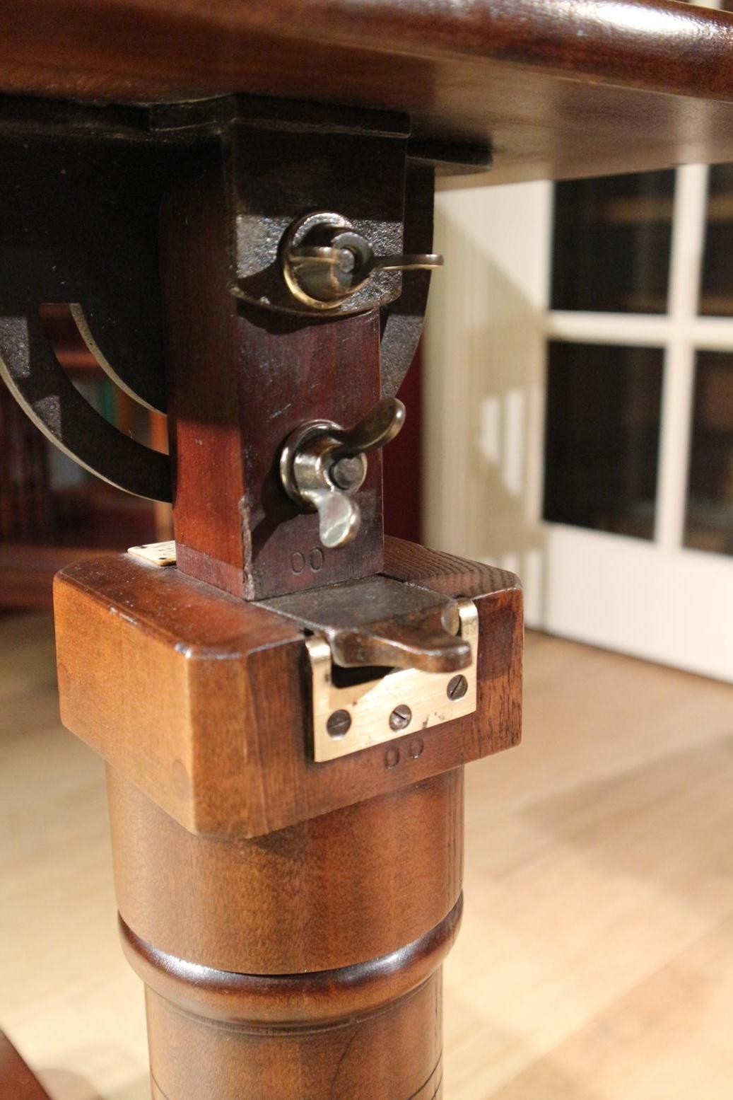 19th Century Mahogany Reading Table / Bed Stand 9