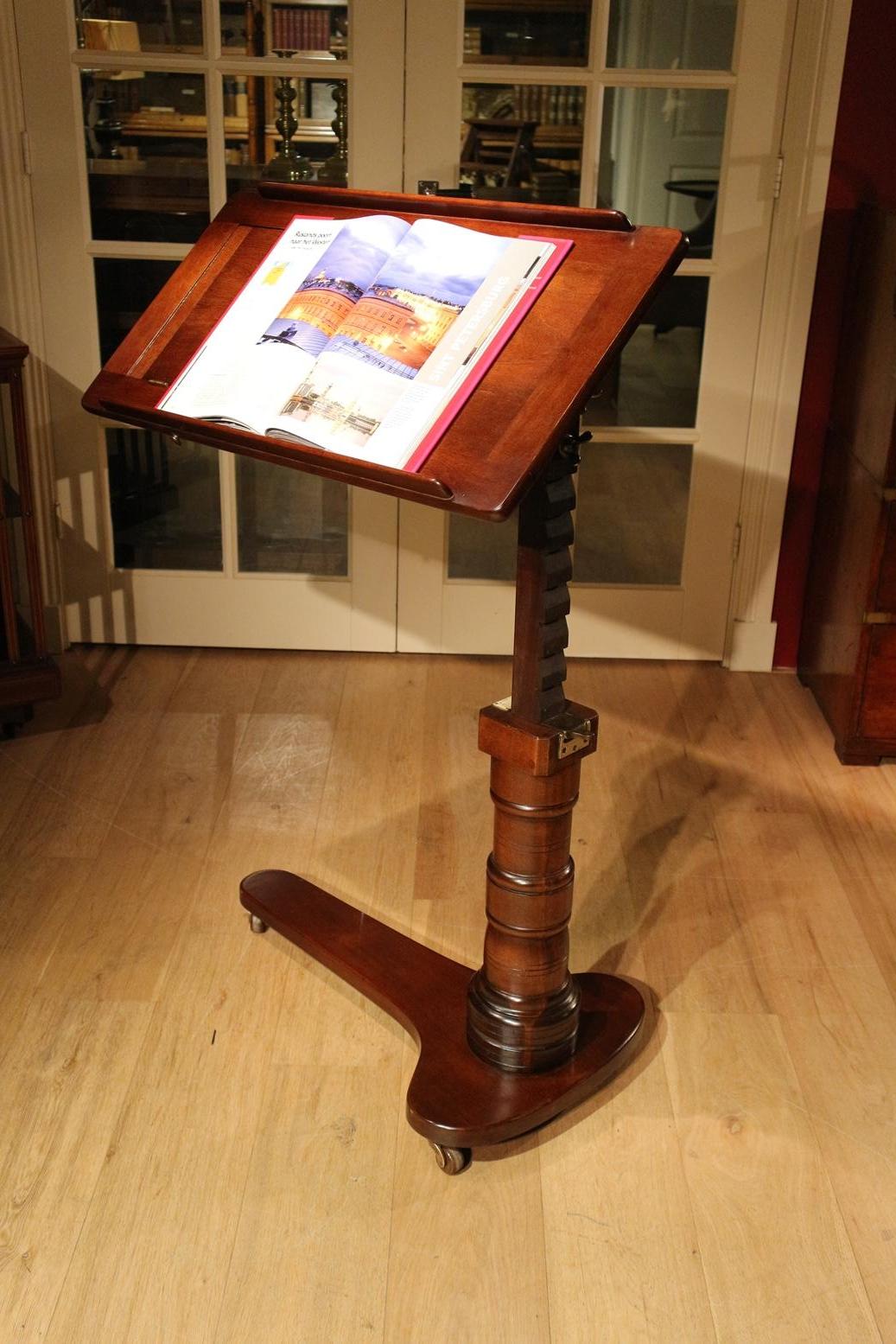 19th Century Mahogany Reading Table / Bed Stand 4