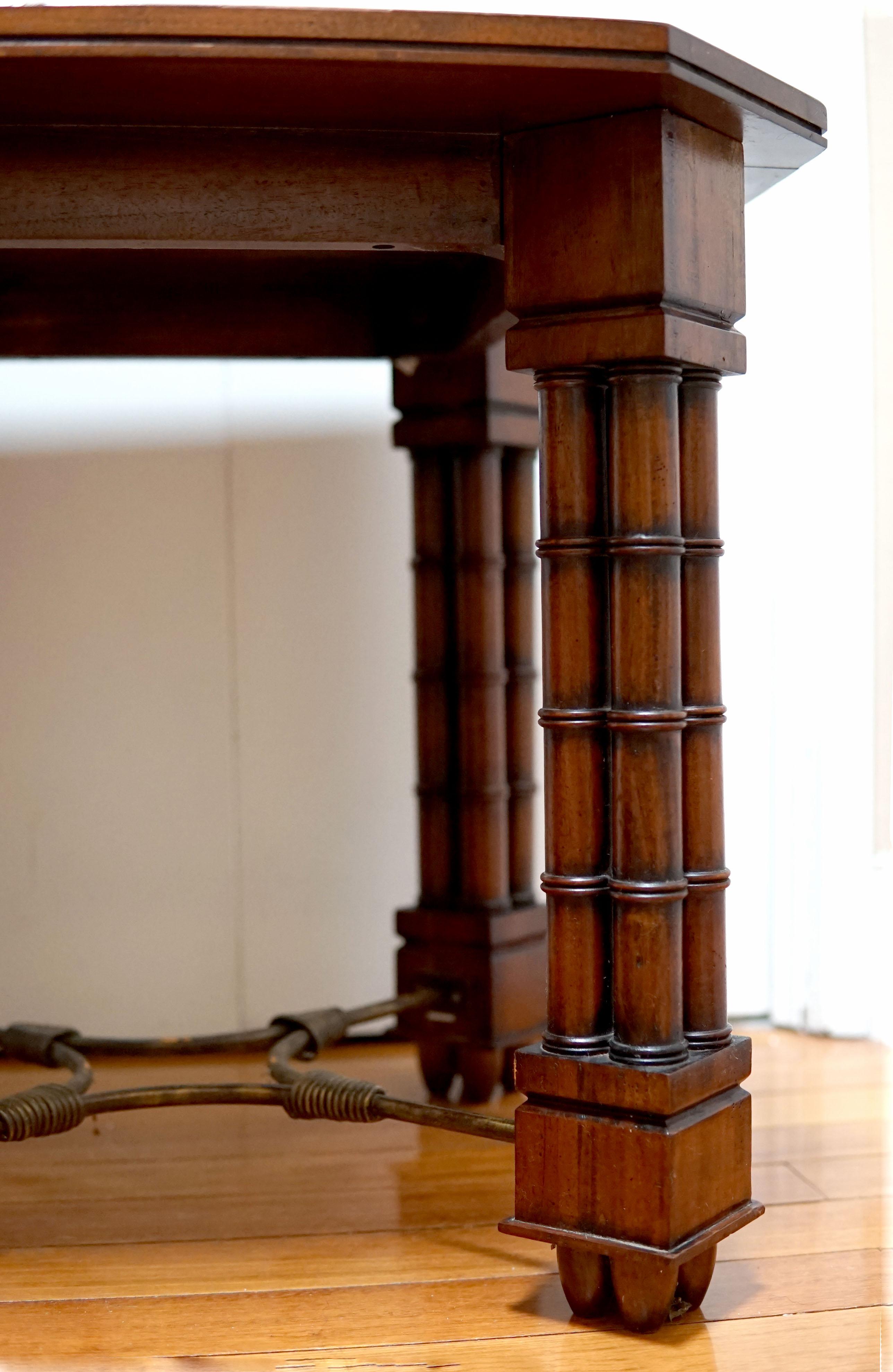 19th Century Mahogany Regency Style Octoganal Side Table For Sale 6