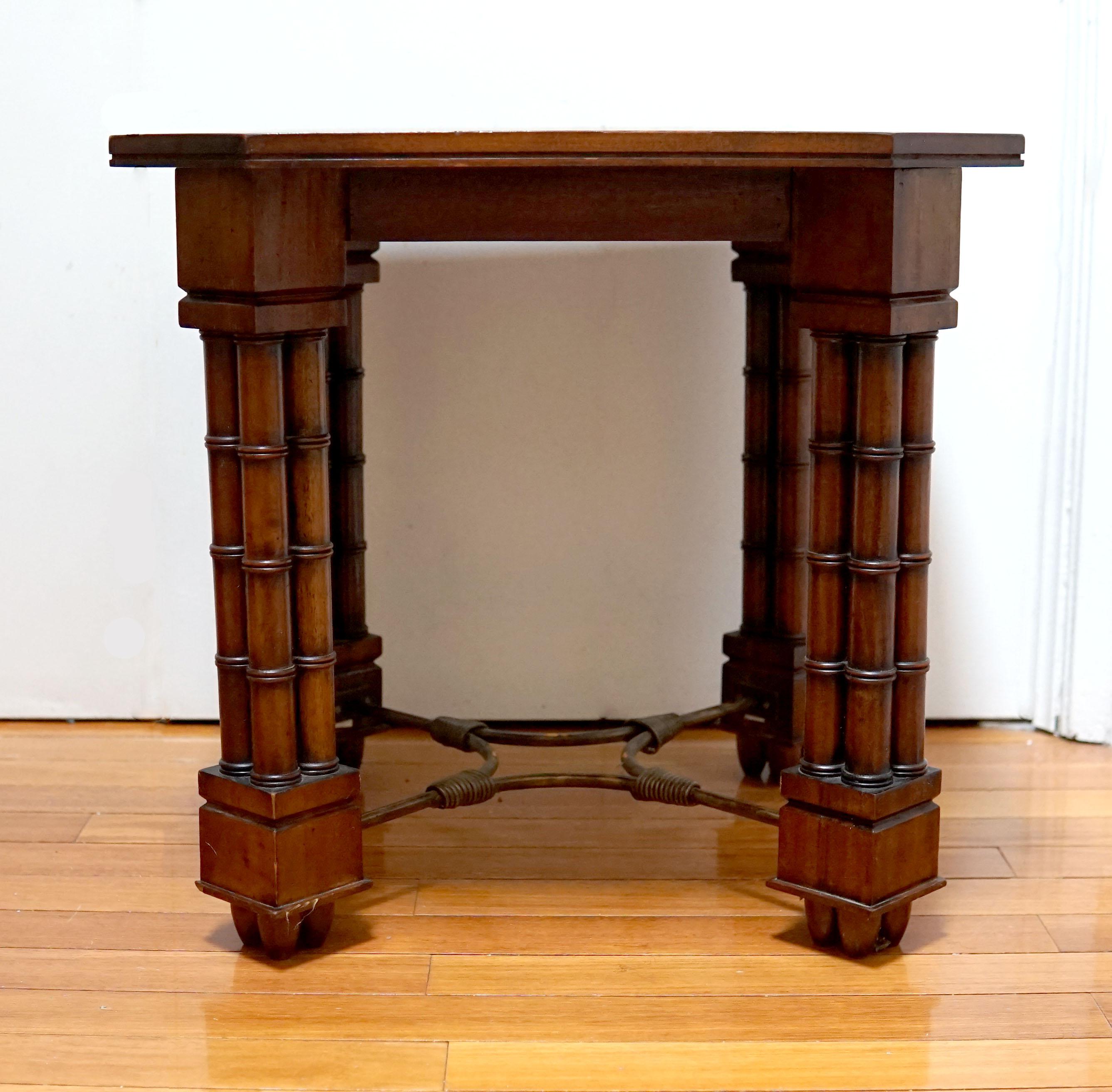 19th Century Mahogany Regency Style Octoganal Side Table For Sale 8