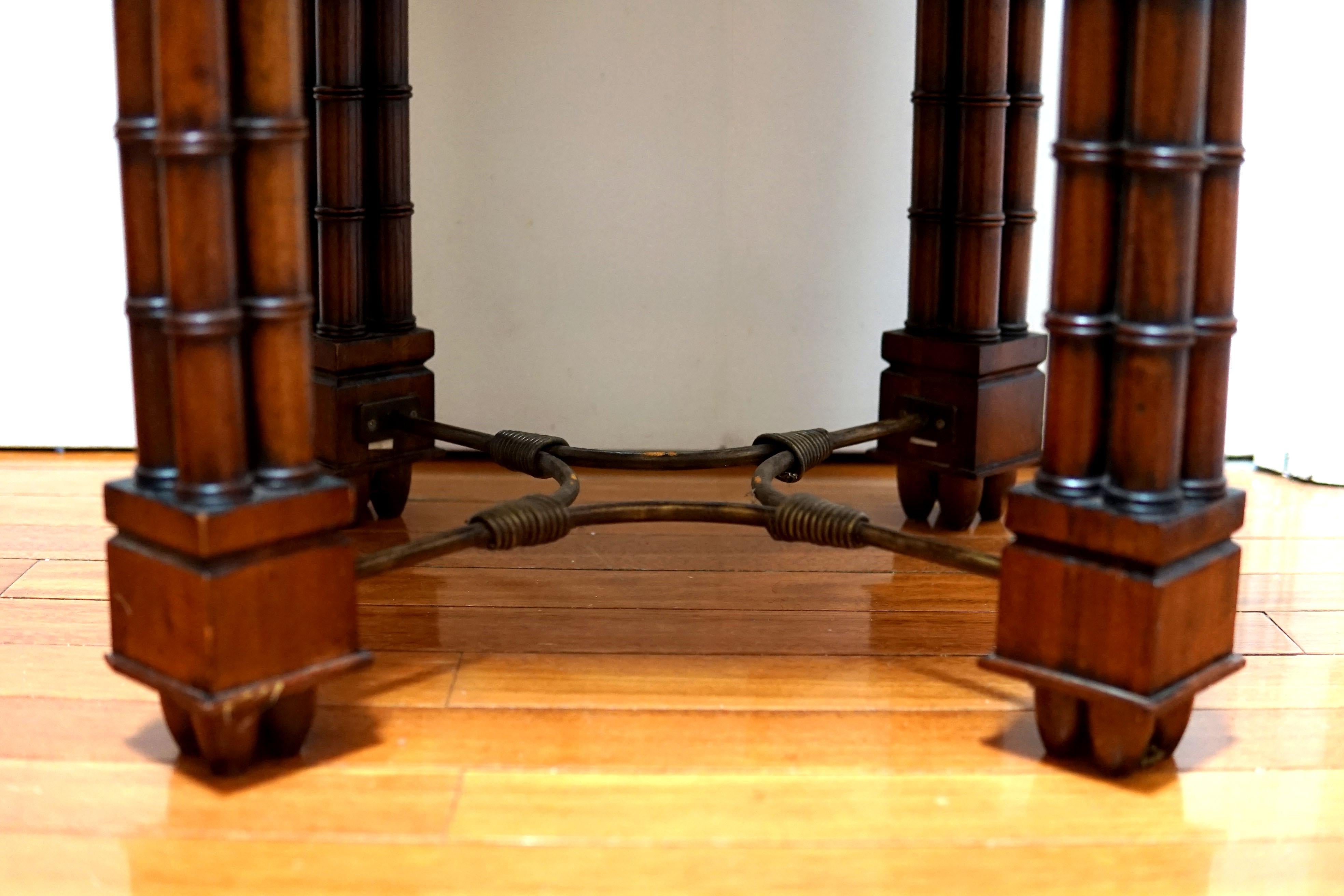 19th Century Mahogany Regency Style Octoganal Side Table For Sale 9