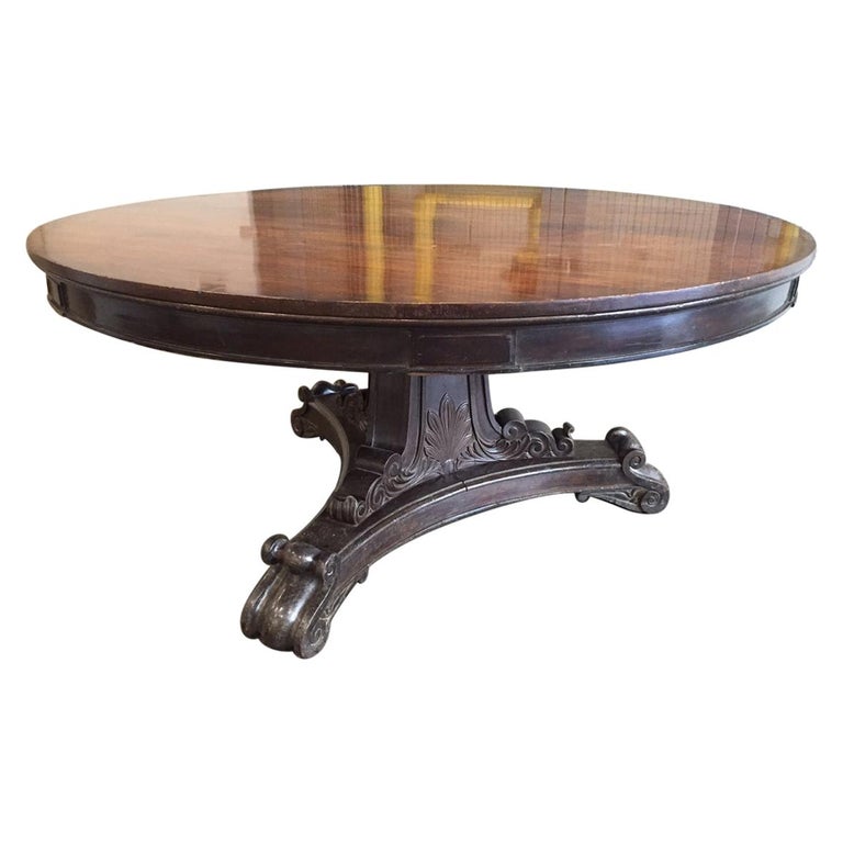 19th Century Mahogany Regency Style Table For Sale