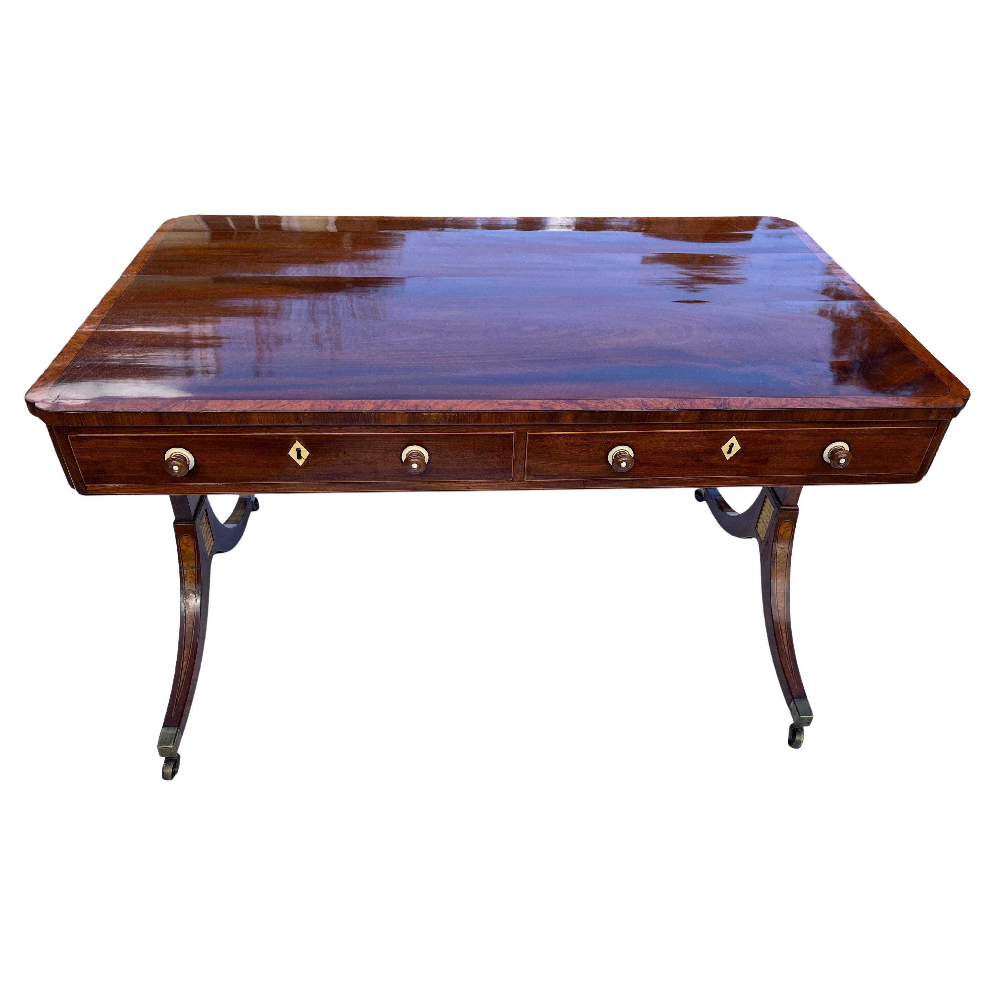 19th Century Mahogany Regency Writing Table