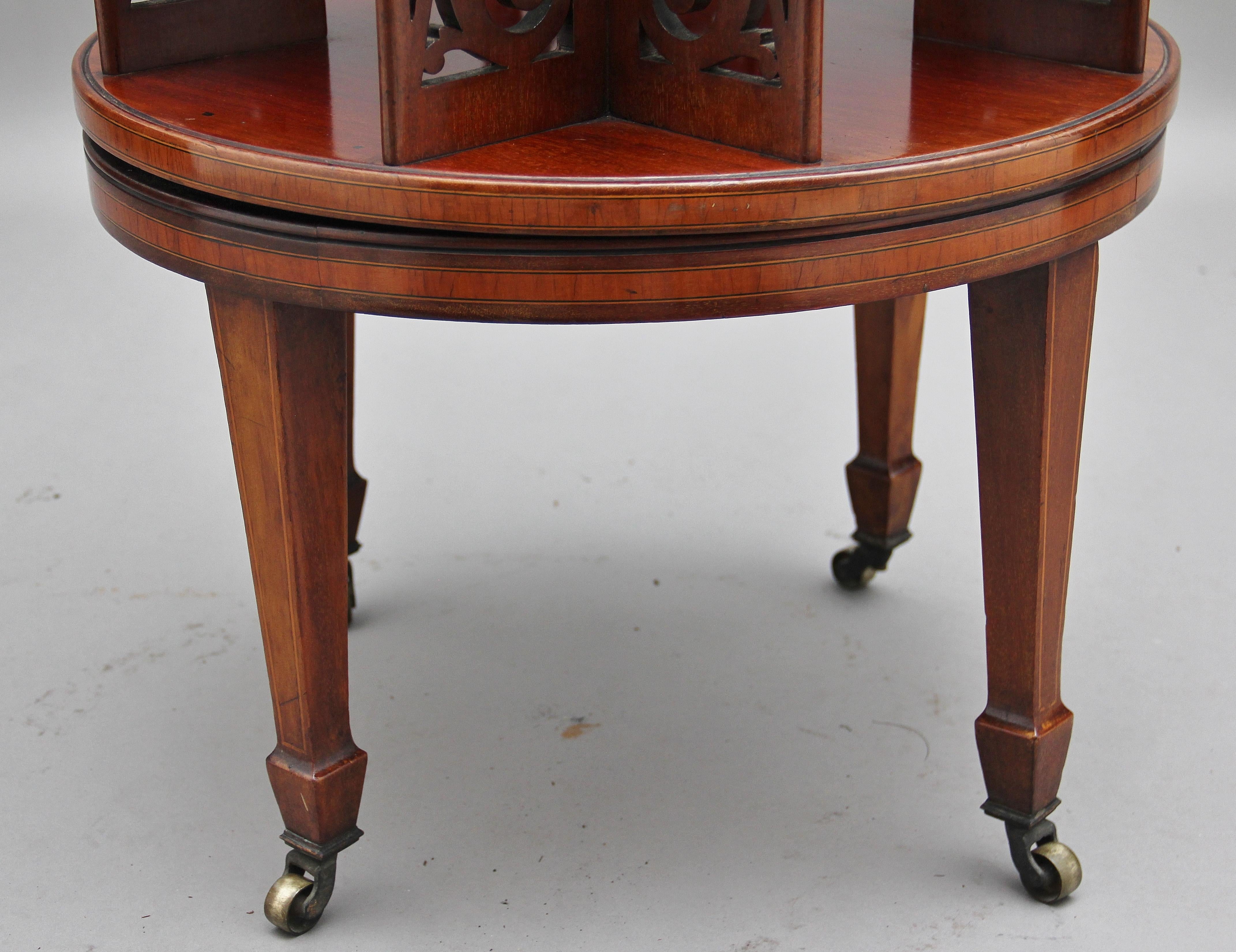 19th Century Mahogany Revolving Bookcase In Good Condition In Martlesham, GB