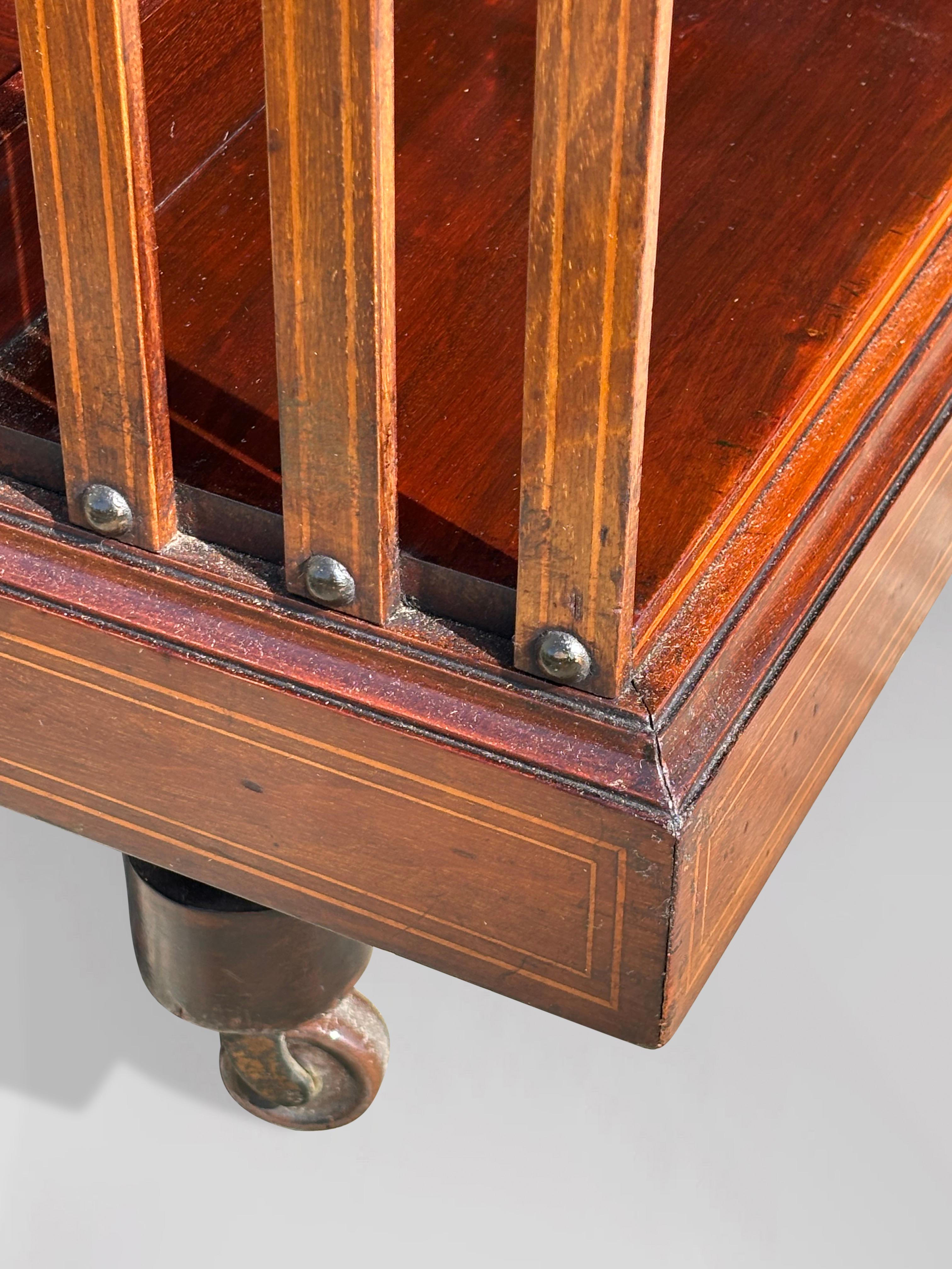 19th Century Mahogany Revolving Bookcase In Good Condition For Sale In Petworth,West Sussex, GB