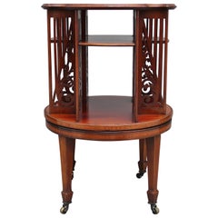 19th Century Mahogany Revolving Bookcase