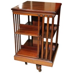 19th Century Mahogany Revolving Bookcase Maple & Co.