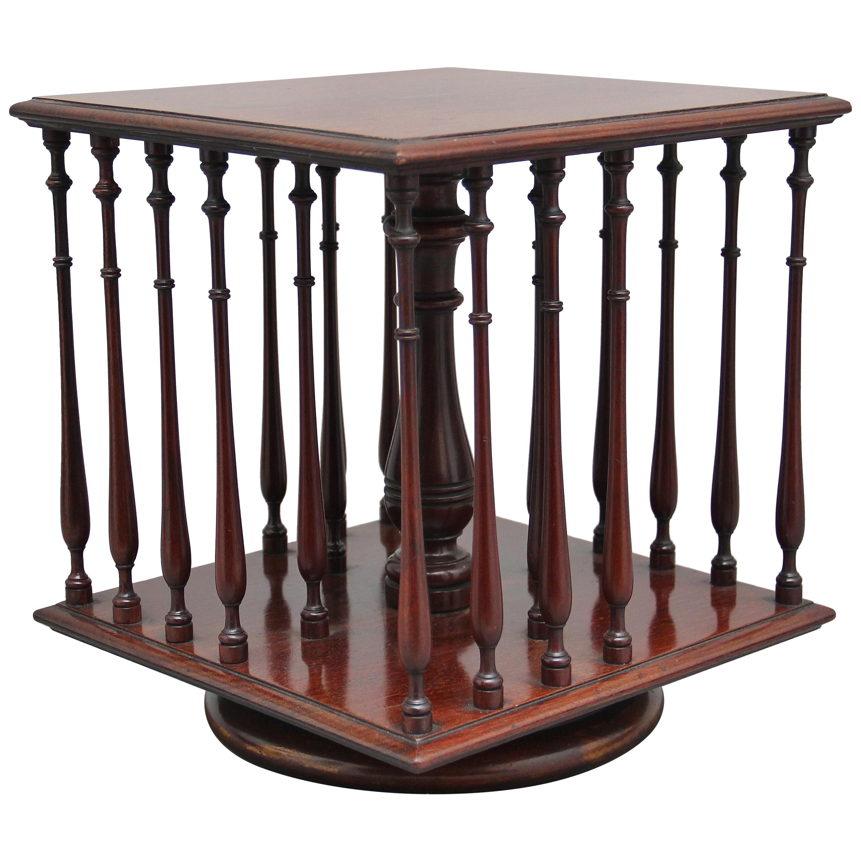 19th Century Mahogany Revolving Bookstand