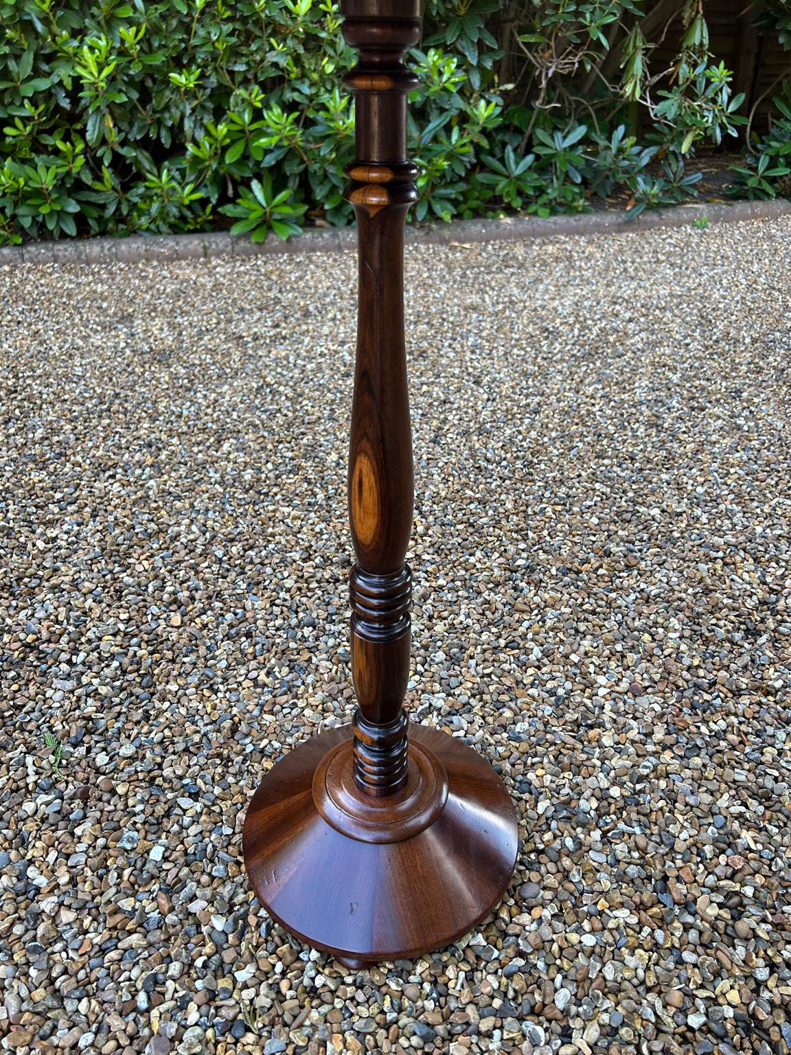 19th Century Mahogany & Rosewood Circular Chess Table 1