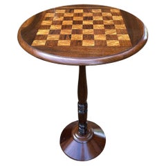 19th Century Mahogany & Rosewood Circular Chess Table