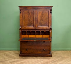 19th Century Mahogany Secretaire Bookcase