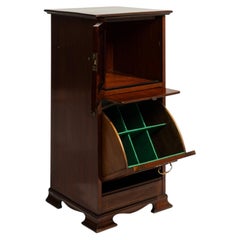 19th Century Mahogany Secretary Cabinet With Multiple Compartments