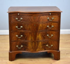 19th Century Mahogany Serpentine Chest Drawers