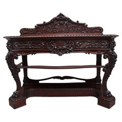 19th Century Mahogany Serving Table by Gillows of Lancaster