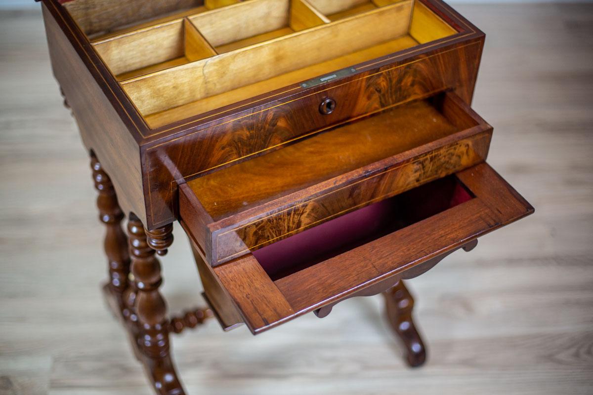 19th Century Mahogany Sewing Table 5