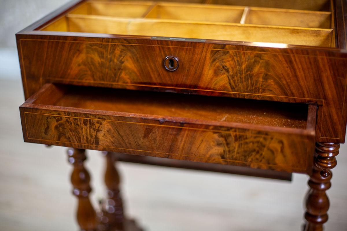 19th Century Mahogany Sewing Table 6