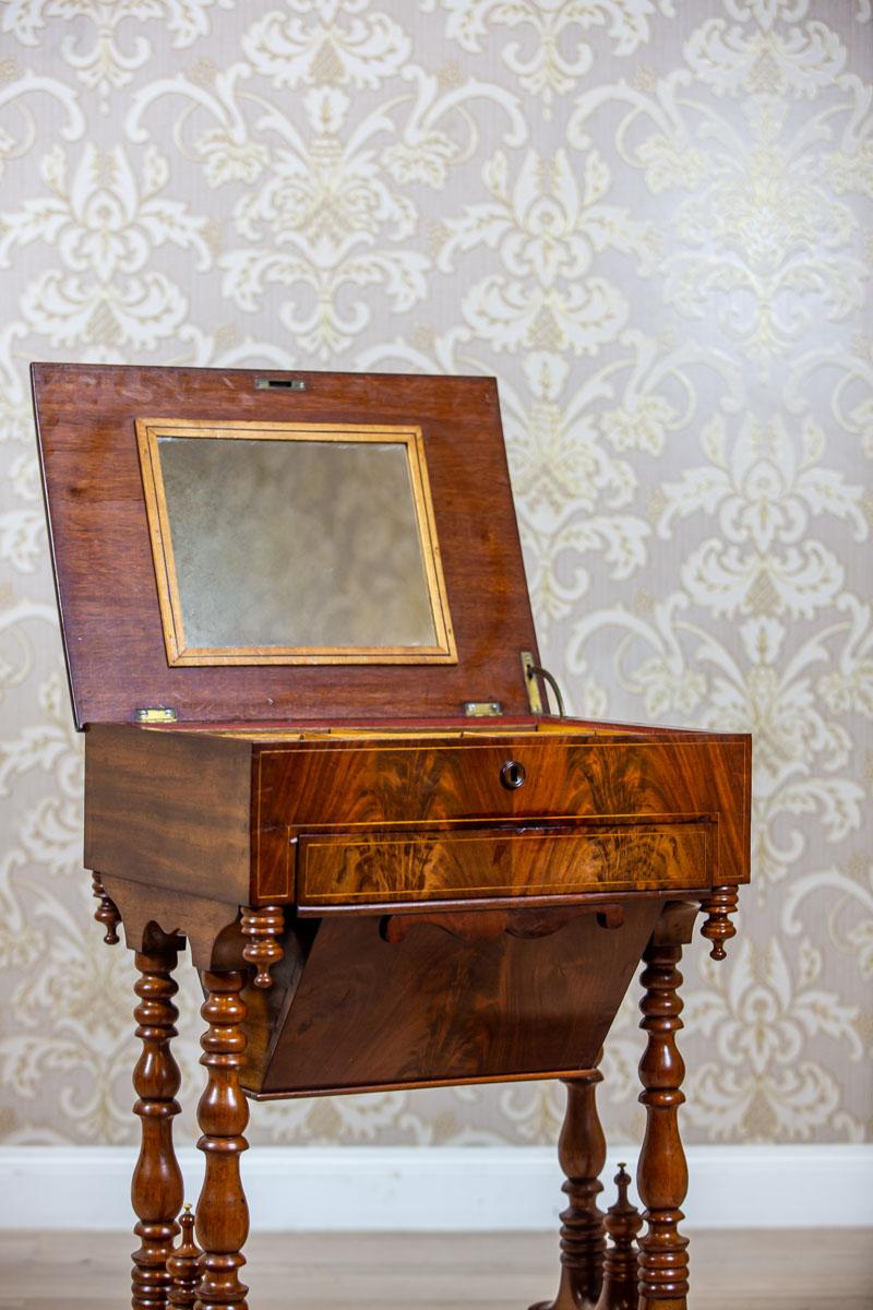 19th Century Mahogany Sewing Table 7