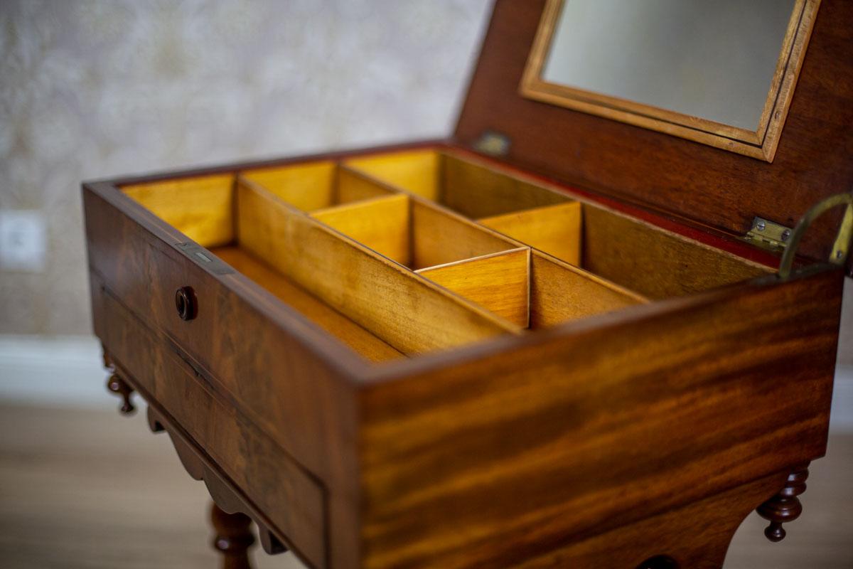 19th Century Mahogany Sewing Table 2