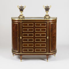 19th Century Mahogany Side Cabinet in the Louis XVI Manner by Durand of Paris