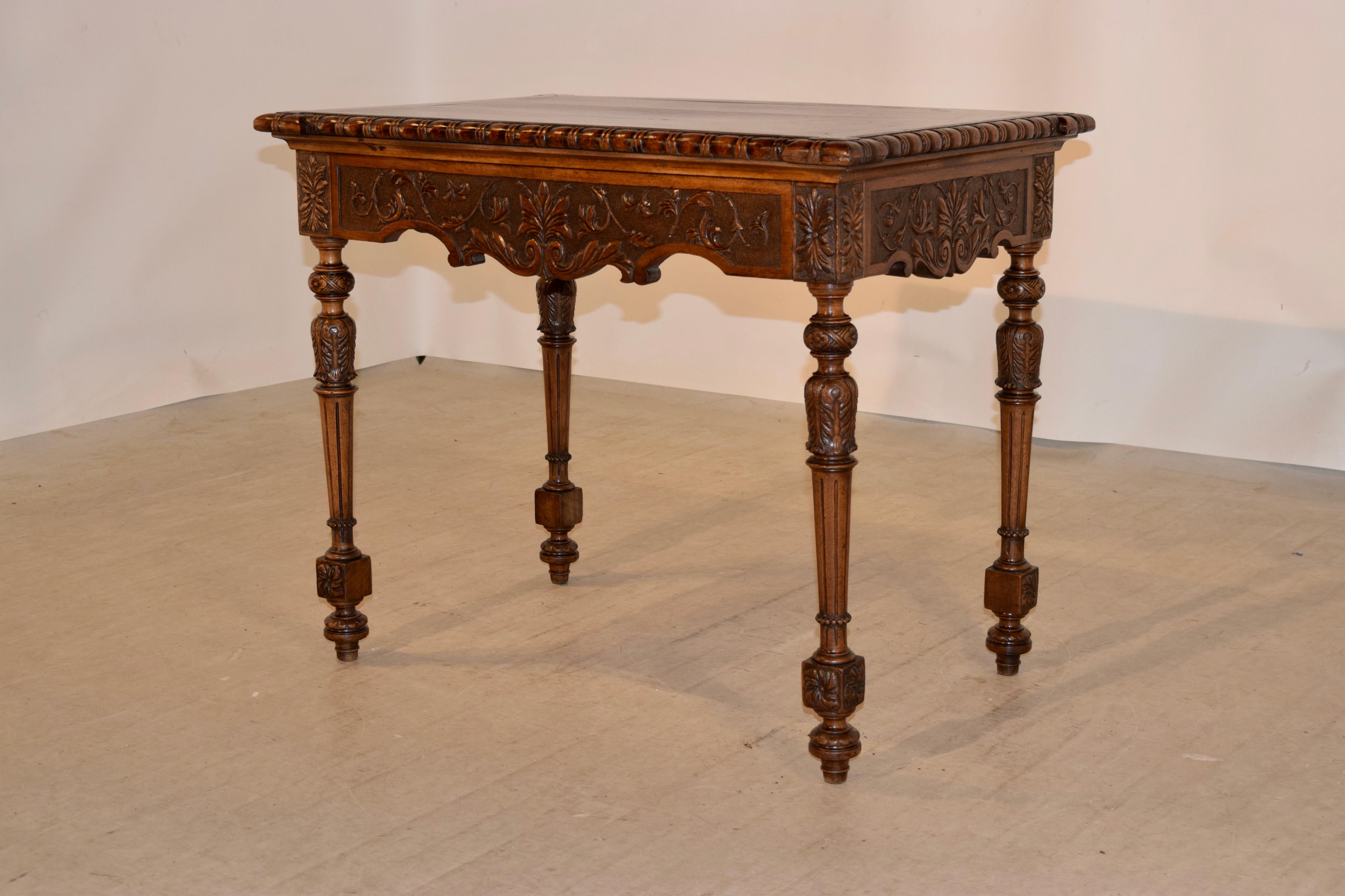 French 19th Century Mahogany Side Table