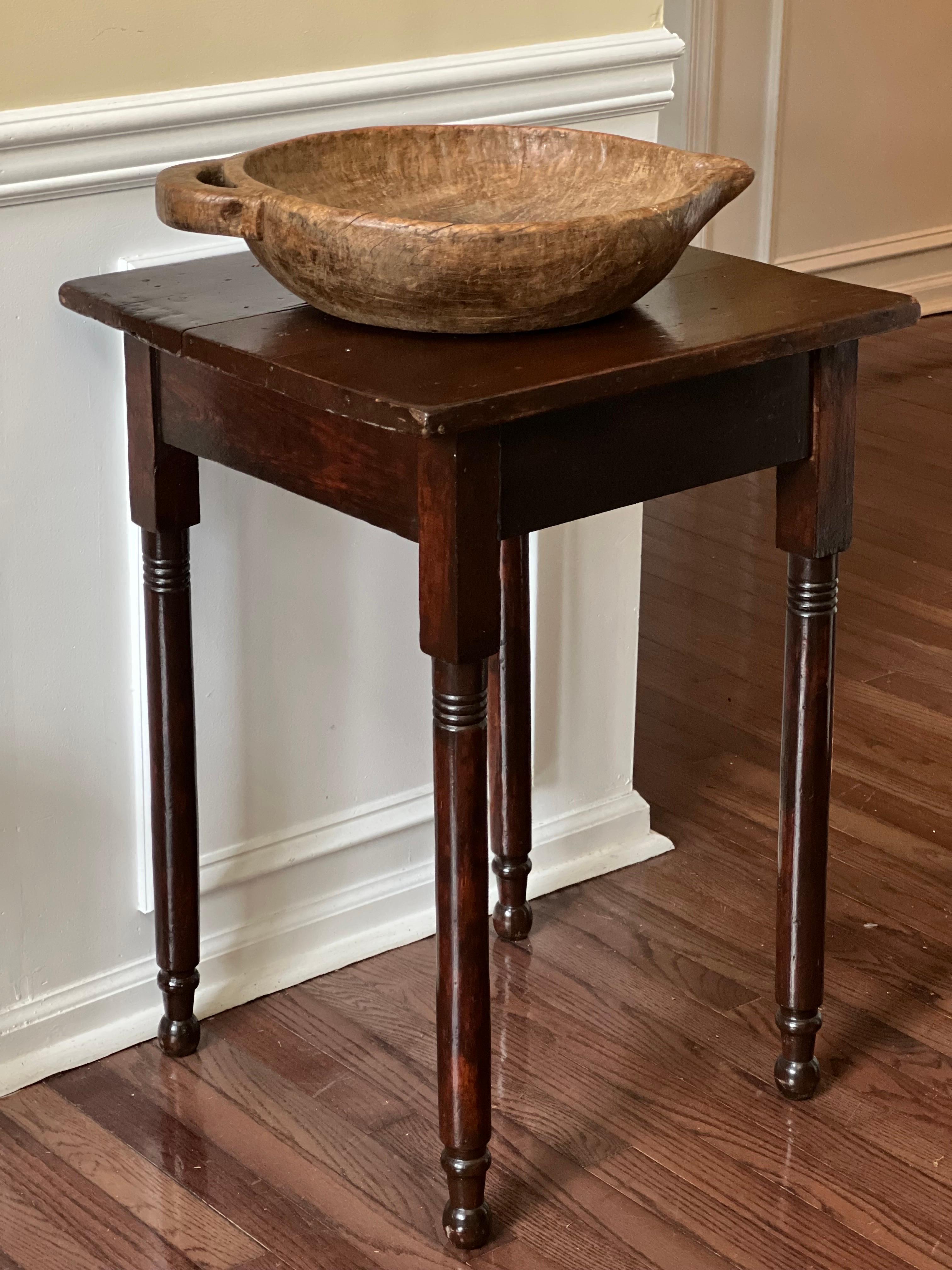19th Century Mahogany Small Work Table, Side Table or Plant Stand For Sale 3