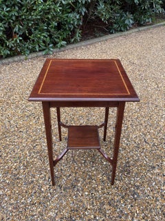 19th Century Mahogany Square Occasional Table