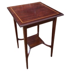 19th Century Mahogany Square Occasional Table