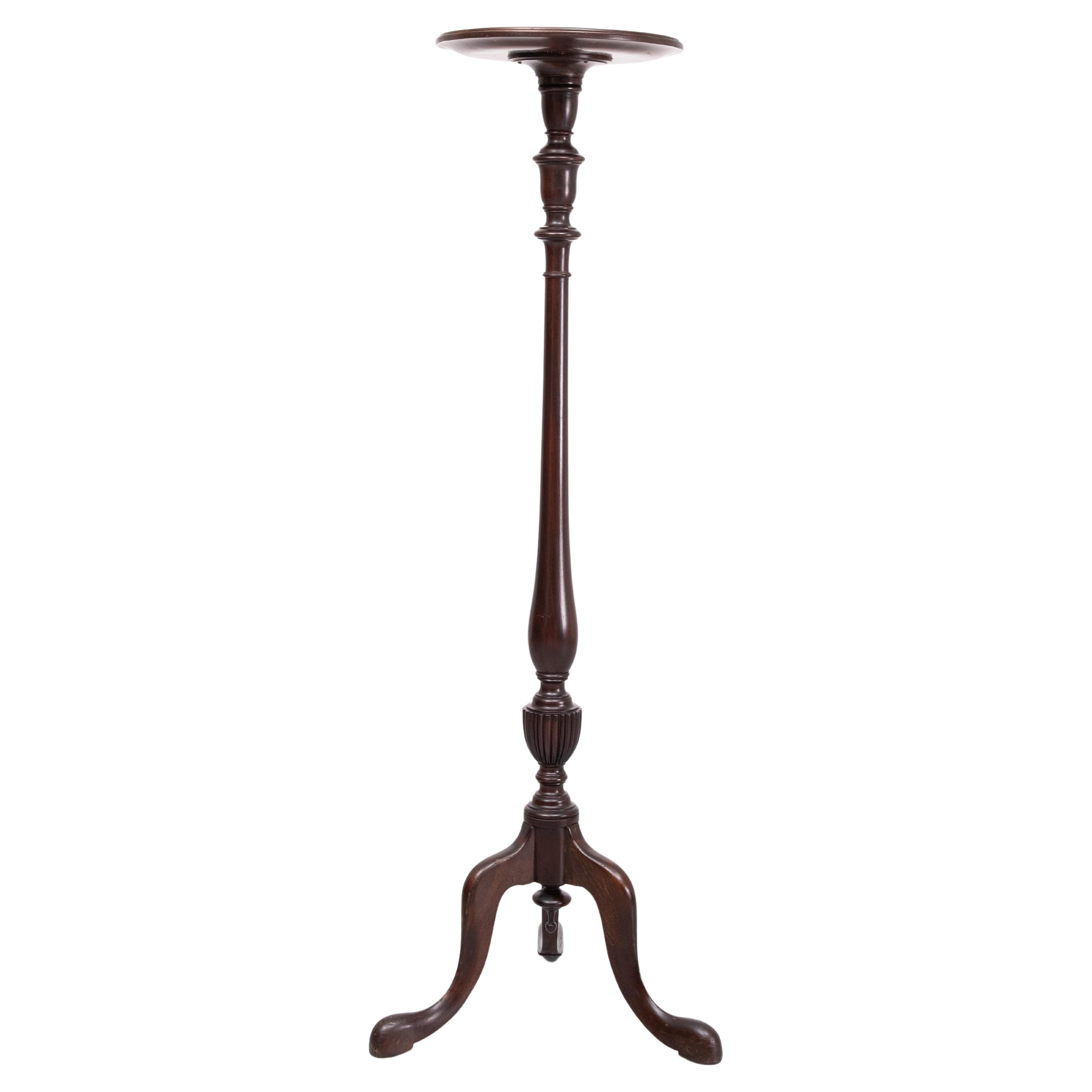 19th Century Mahogany tall Torchere Stand   For Sale