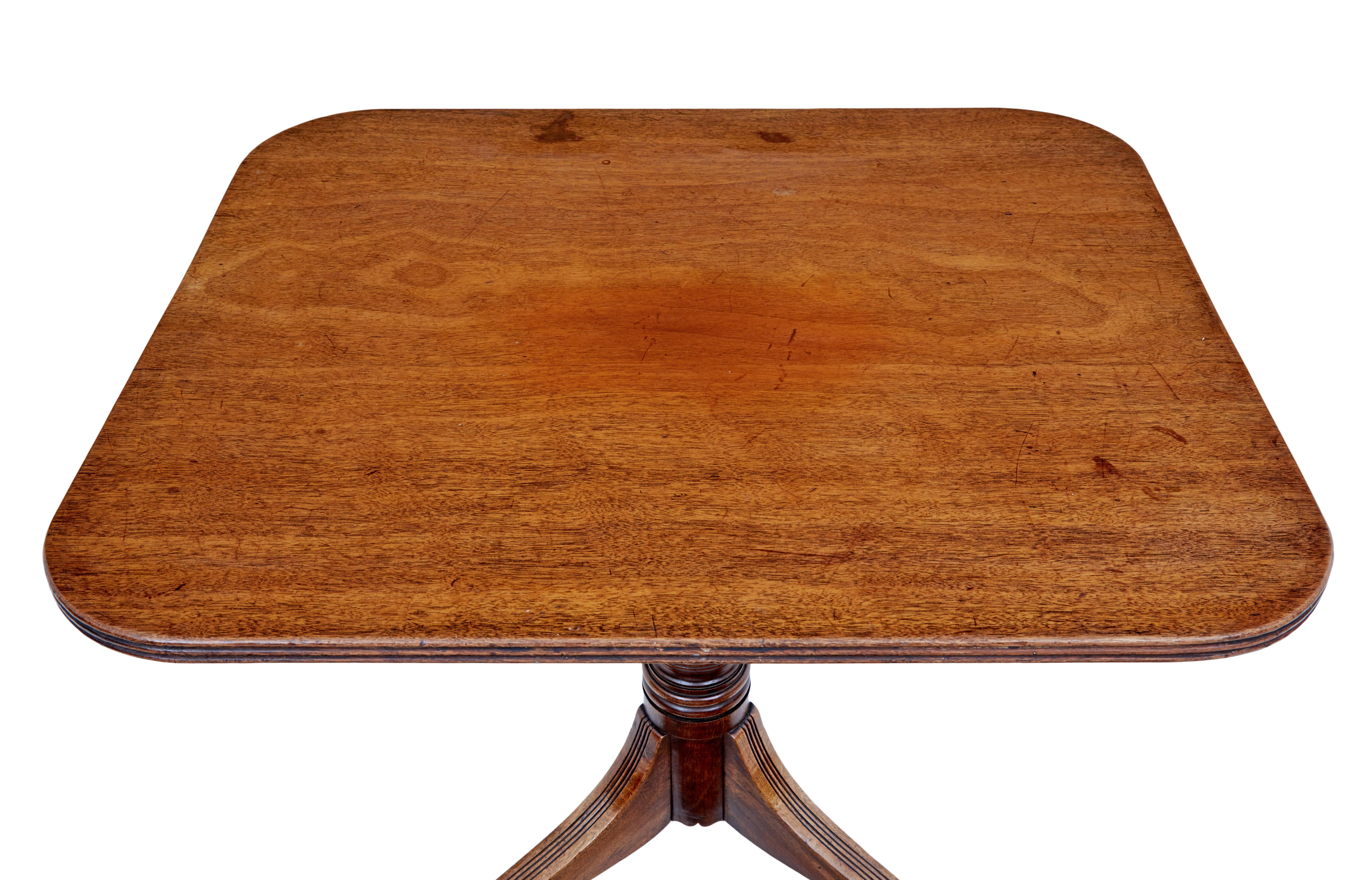 English 19th Century Mahogany Tilt Top Table