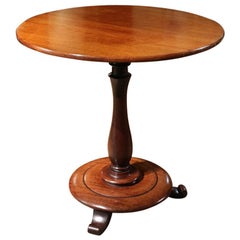 19th Century Mahogany Tilt Top Table