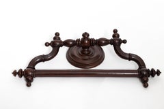 19th Century Mahogany Towel Bar