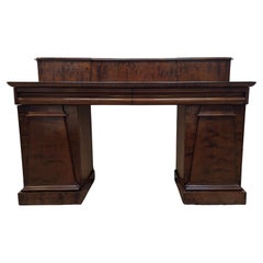 Antique 19th Century Mahogany Twin Pedestal Sideboard