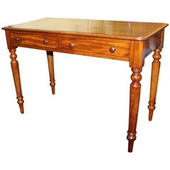 Antique 19th Century Mahogany Two-Drawer Side Table