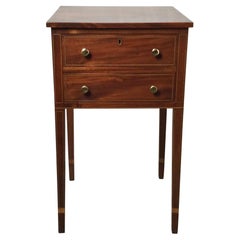 19th Century Mahogany Two Drawer Stand