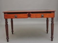 19th Century mahogany two drawer writing table
