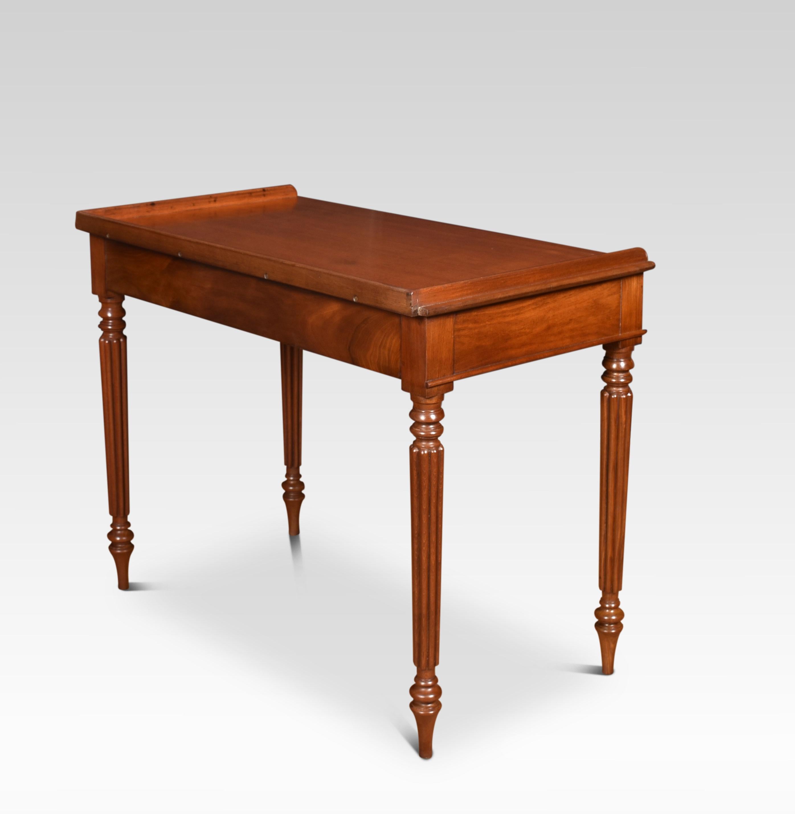 19th Century Mahogany Two Drawer Writing Table For Sale 3