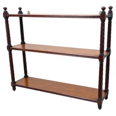 Used 19th Century Mahogany Wall Hanging Shelves