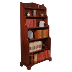 Antique 19th Century Mahogany Waterfall Bookcase