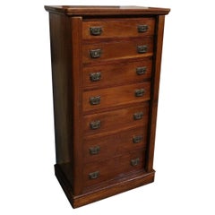 19th Century Mahogany Wellington Chest of Drawers