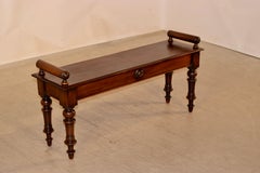 19th Century Mahogany Window Seat