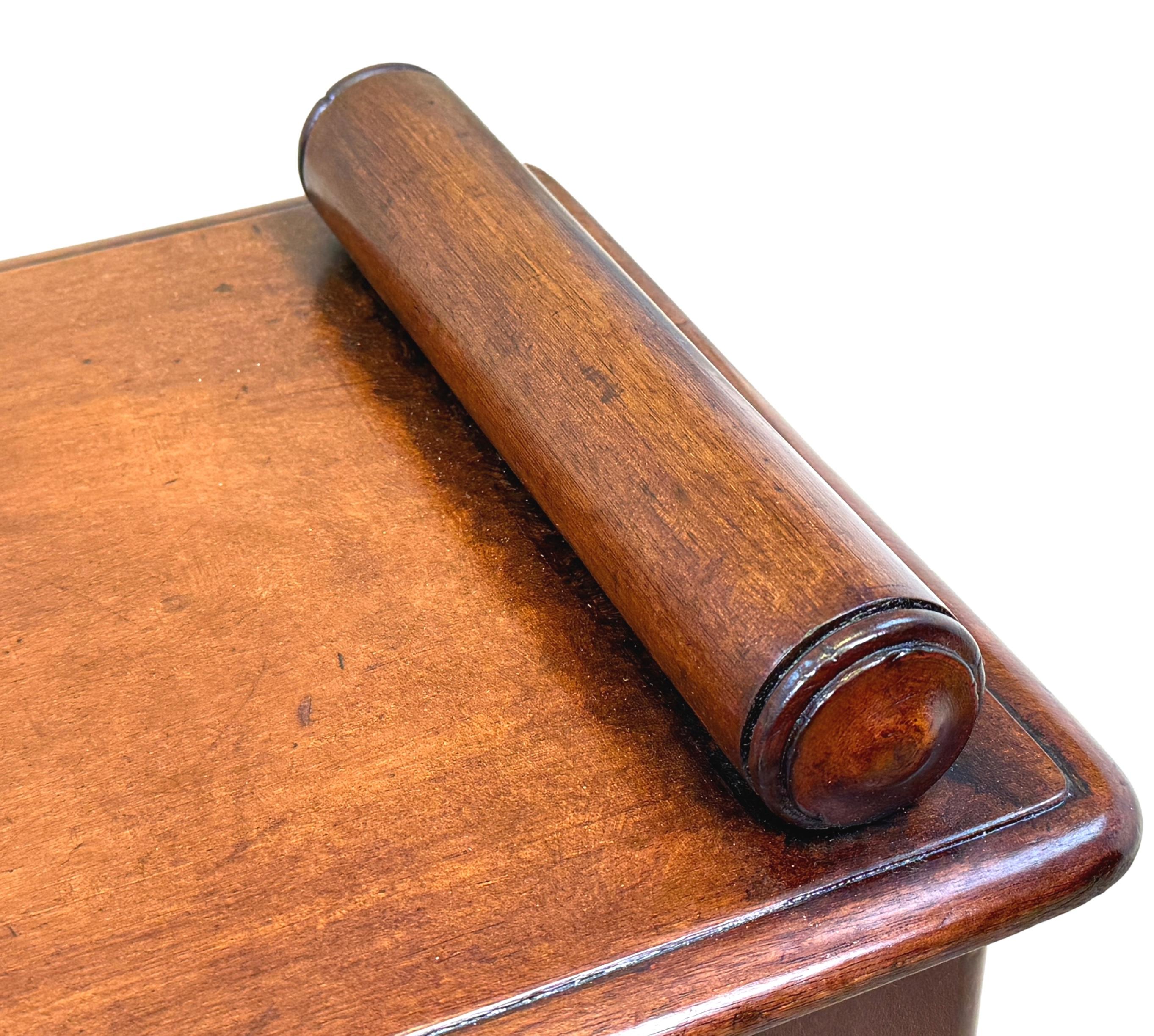 19th Century Mahogany Window Seat Hall Bench 3